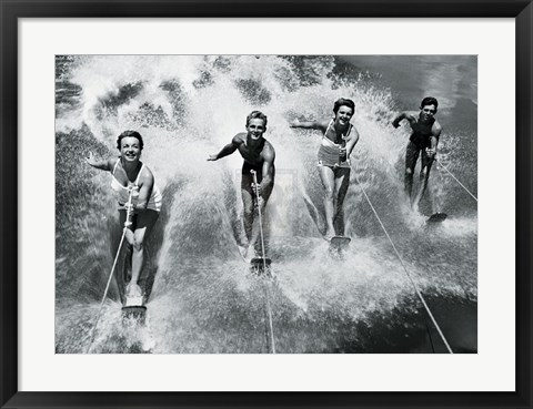 Framed Water Ski Splash Print