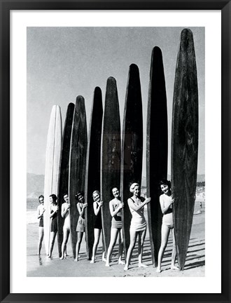 Framed Surfin&#39; Gals Print