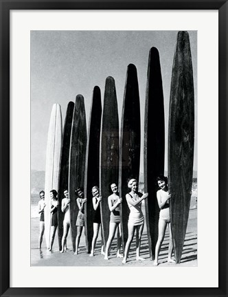 Framed Surfin&#39; Gals Print