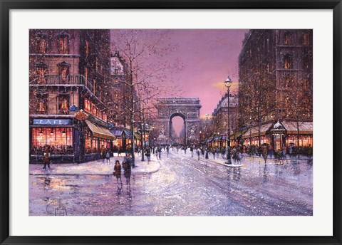 Framed Arc de Triomphe Print