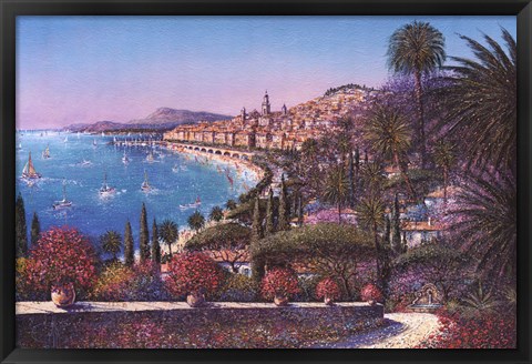 Framed Menton Print