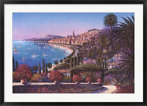 Framed Menton Print