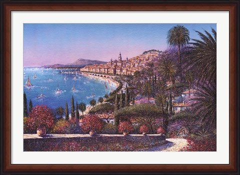 Framed Menton Print