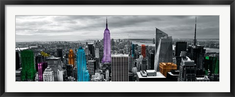 Framed Neon City II Print