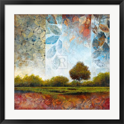 Framed Silver Skies II Print