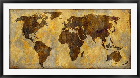 Framed World Map Print