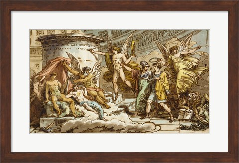 Framed Allegory on the Life of Canova Print