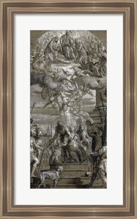 Framed Martyrdom of Saint Justina Print