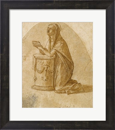 Framed Virgin Annunciate Print