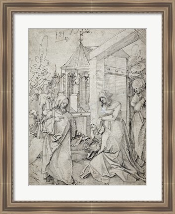 Framed Christ Taking Leave of His Mother Print