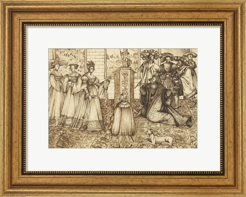 Framed Idolatry of Solomon Print