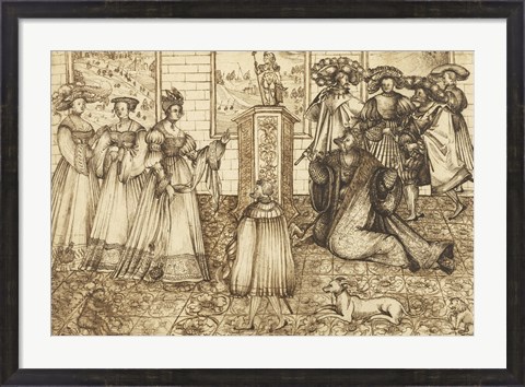 Framed Idolatry of Solomon Print