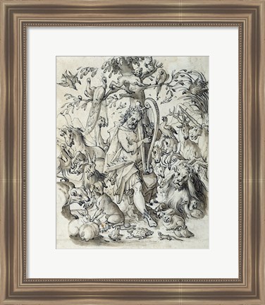 Framed Orpheus Charming the Animals Print