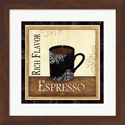 Framed Coffee and Cream III Print