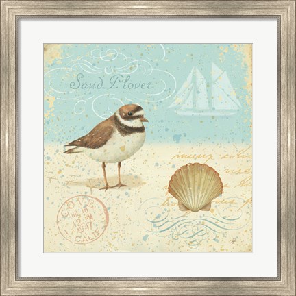 Framed Natural Seashore I Print