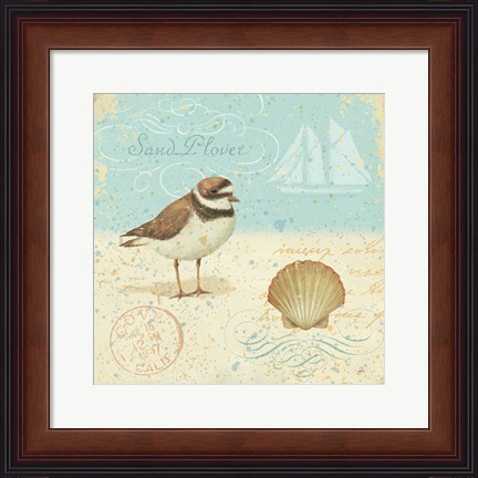 Framed Natural Seashore I Print