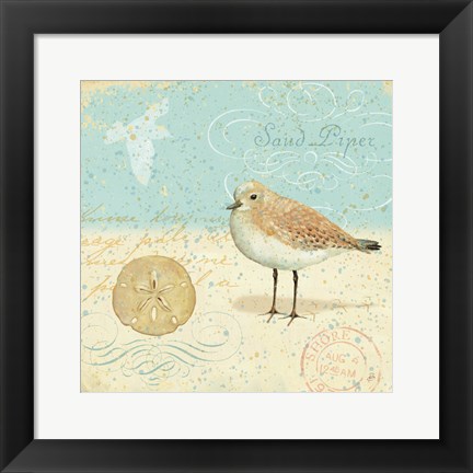 Framed Natural Seashore II Print