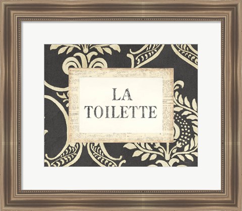 Framed La Toilette Print