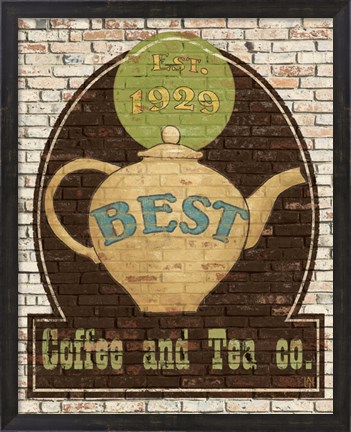 Framed Best Coffee and Tea Print