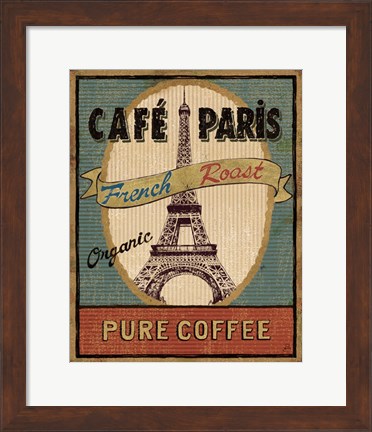 Framed Coffee Blend Label II Print