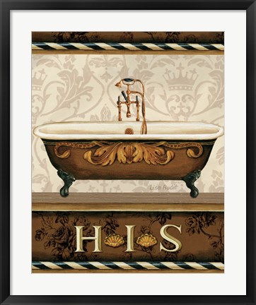 Framed Bourgoisie Bath I Print