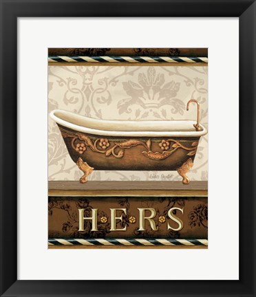 Framed Bourgoisie Bath II Print