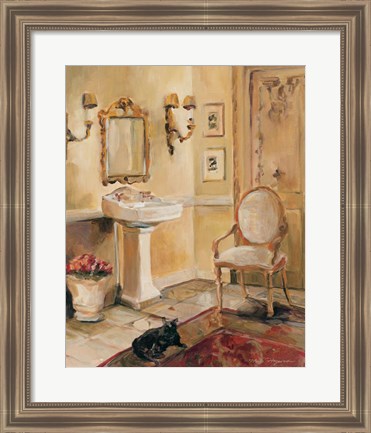 Framed French Bath II Print