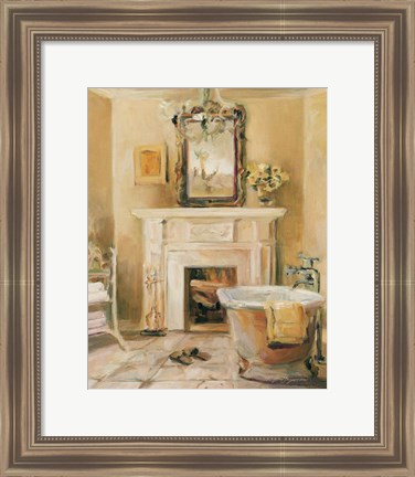 Framed French Bath IV Print