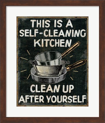 Framed Self Cleaning Kitchen Print