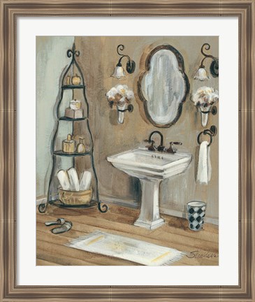 Framed French Bath I Print