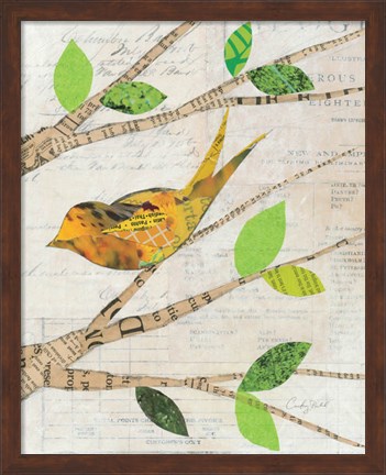 Framed Birds in Spring II Print