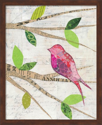 Framed Birds in Spring IV Print