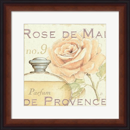 Framed Fleurs and Parfum I Print