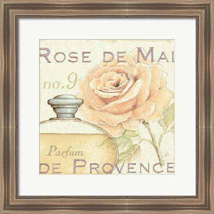 Framed Fleurs and Parfum I Print