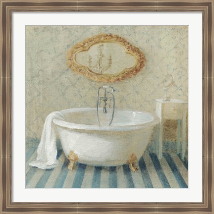 Framed Victorian Bath II Print