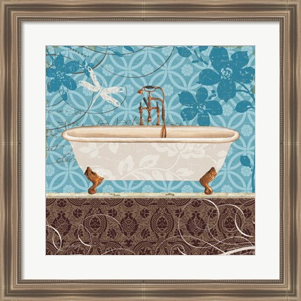 Framed Eco Motif Bath II Print