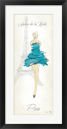 Framed Fashion Lady I Print