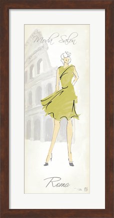 Framed Fashion Lady IV Print