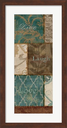 Framed Live laugh Love Print