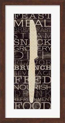 Framed Kitchen Words III Print