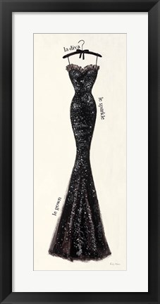 Framed Couture Noir Original IV Print