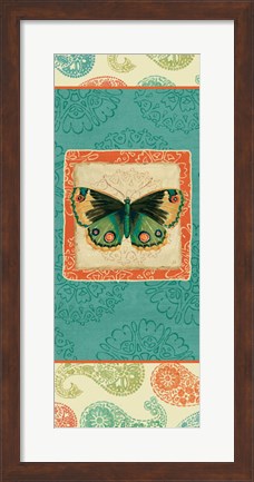 Framed Folk Floral VI Print