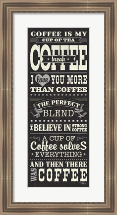 Framed Coffee Lovers I Print