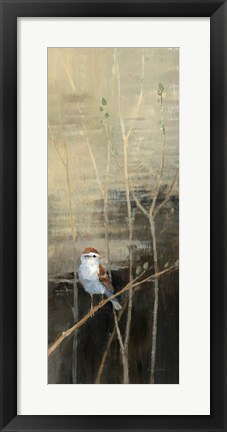 Framed Sparrows at Dusk I Print