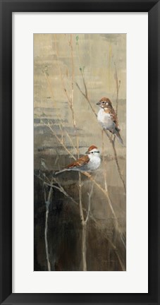 Framed Sparrows at Dusk II Print