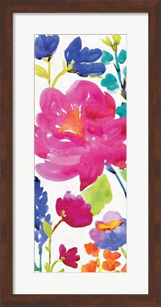 Framed Floral Medley Panel II Print