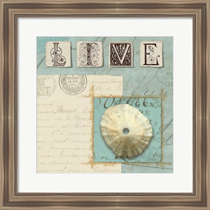 Framed Beach Journal III Print