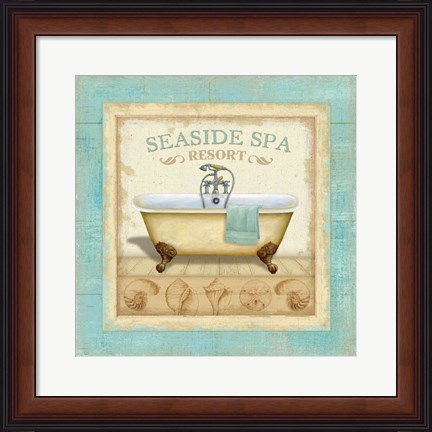 Framed Beach Hotel II Print