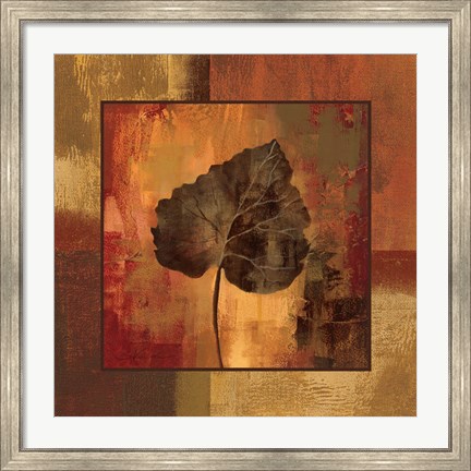 Framed October Leaf III Print