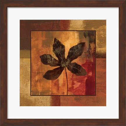 Framed October Leaf IV Print